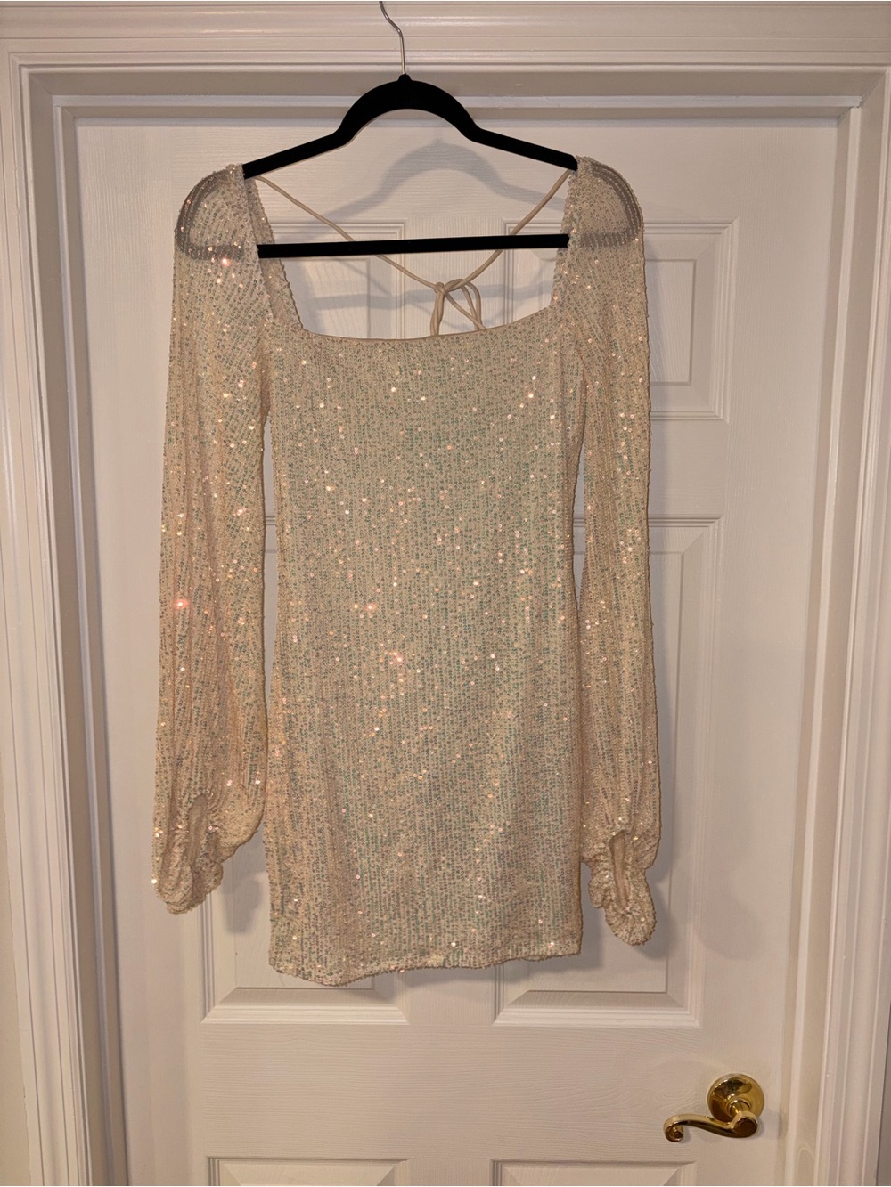 Lucy in the Sky Blush Sequin Accented Mini Dress - Picture 1 of 5
